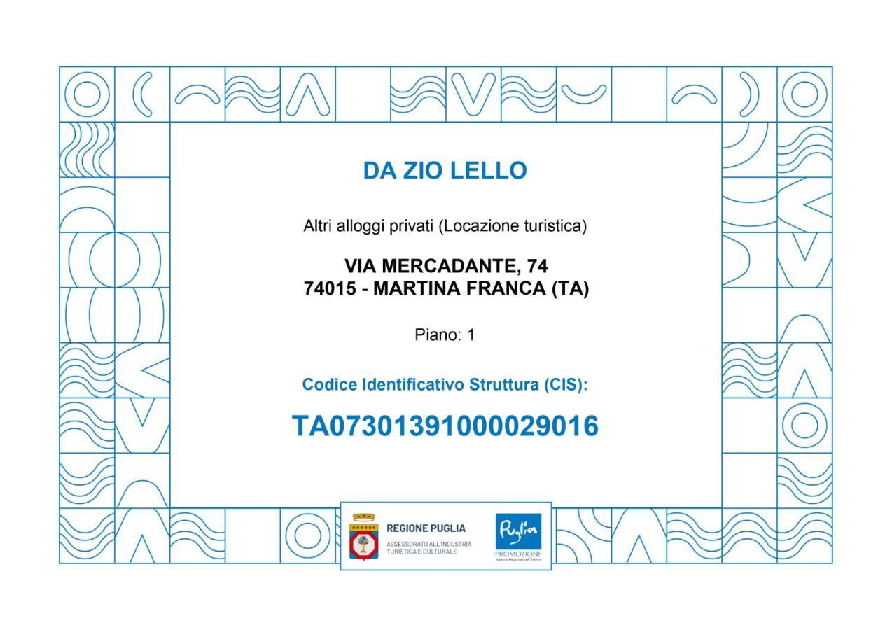 Da Zio Lello Apartment Martina Franca Bagian luar foto